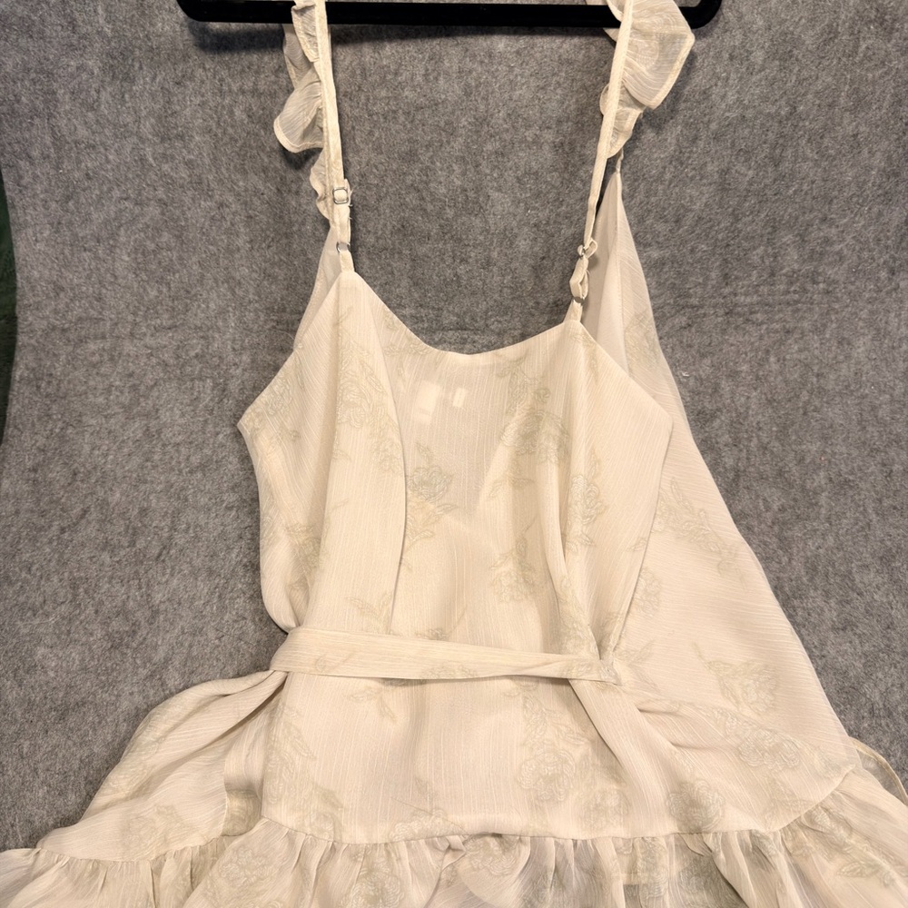 Express Women's Ruffle Wrap Top - Picture 3 of 4